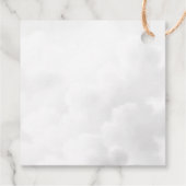 ベビーがピンクと青の釜を造っている フェイバータグ (裏面)