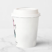 ベビーがピンクと青の釜を造っている 紙コップ (左)