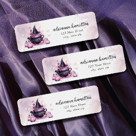 ベビーがピンクのハロウィーンの赤ちゃんシャワーを醸造している ラベル