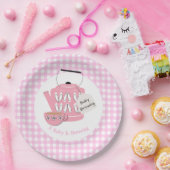 ベビーがピンクの赤ちゃんシャワーを浴びる ペーパープレート (パーティー)