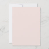 ベビーがピンクティーポット春ベビー到着を醸造している 案内状 (裏面)