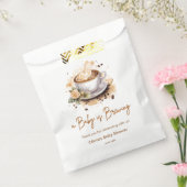 ベビーがブラウンコーヒーベビーシャワーを醸造している フェイバーバッグ (封をした状態)