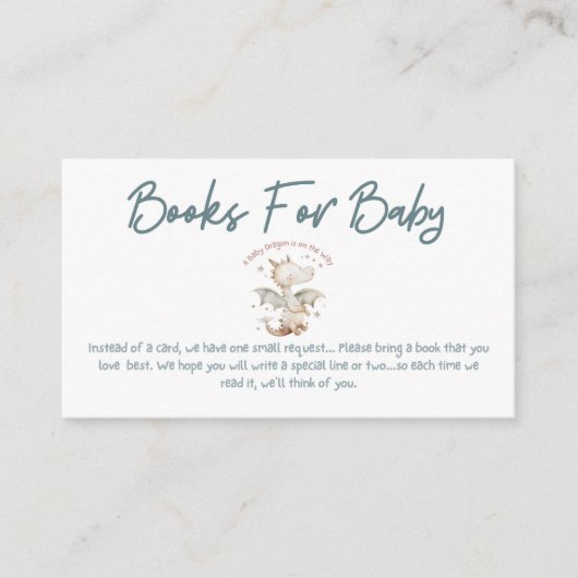 ベビーがベビーに向けて本を出している エンクロージャーカード (正面)