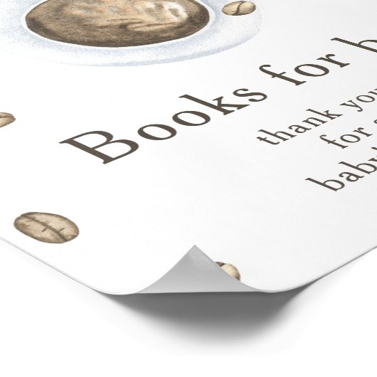 ベビーがベビーのために本を造っている ポスター (角)