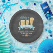 ベビーがベビーシャワーを醸造している紙プレート ペーパープレート (パーティー)