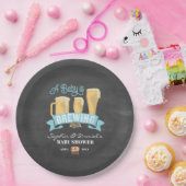 ベビーがベビーシャワーを醸造している紙プレート ペーパープレート (パーティー)