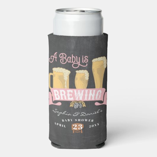 ベビーがベビーシャワークーラーボックスを醸造している スリム缶クーラー (Seltzer裏面)