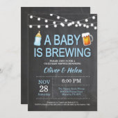 ベビーがベビーシャワー招待状を醸造している 招待状 (正面/裏面)