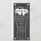 ベビーがベビーシャワー招待状を醸造している 招待状 (正面)