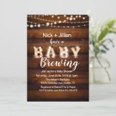 ベビーがベビーシャワー招待状 招待状 (スタンド正面)