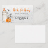 ベビーがベビー用の赤ちゃんシャワーブックを造る エンクロージャーカード (正面/裏面)