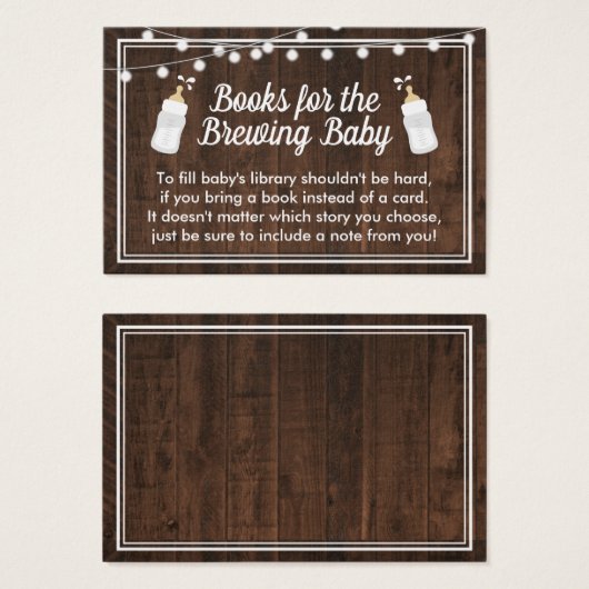 ベビーがベビー用シャワ素朴ーの本を醸造 (正面&裏面)