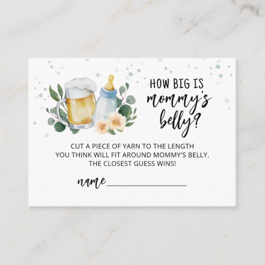 ベビーがママのベリーカードの大きさを醸造している エンクロージャーカード (正面)