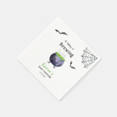 ベビーが可愛いハロウィーンの赤ちゃんシャワーを浴びる スタンダードカクテルナプキン (角)