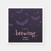 ベビーが可愛いハロウィーンの赤ちゃんシャワーを浴びる スタンダードカクテルナプキン (正面)