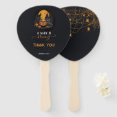 ベビーが可愛いハロウィーンの赤ちゃんシャワーを浴びる ハンドファン (正面&裏面)