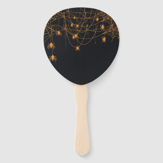 ベビーが可愛いハロウィーンの赤ちゃんシャワーを浴びる ハンドファン (裏面)