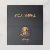 ベビーが可愛いハロウィーンの赤ちゃんシャワーを浴びる プレイスカード (外部開封)