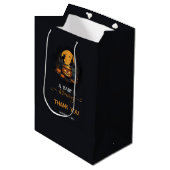 ベビーが可愛いハロウィーンの赤ちゃんシャワーを浴びる ミディアムペーパーバッグ (正面アングル)