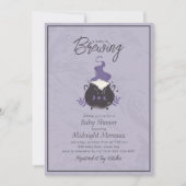 ベビーが可愛いハロウィーンの赤ちゃんシャワーを浴びる 招待状 (正面)