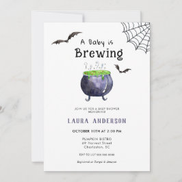 ベビーが可愛いハロウィーンの赤ちゃんシャワーを浴びる 招待状