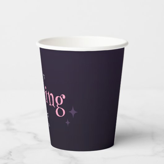 ベビーが可愛いハロウィーンの赤ちゃんシャワーを浴びる 紙コップ (裏面)