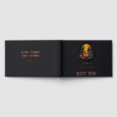 ベビーが可愛いハロウィーンの赤ちゃんシャワーホイルを醸造している ゲストブック (全面)