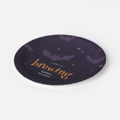 ベビーが可愛い赤ちゃん不気味シャワーを浴びる ペーパープレート (アングル)