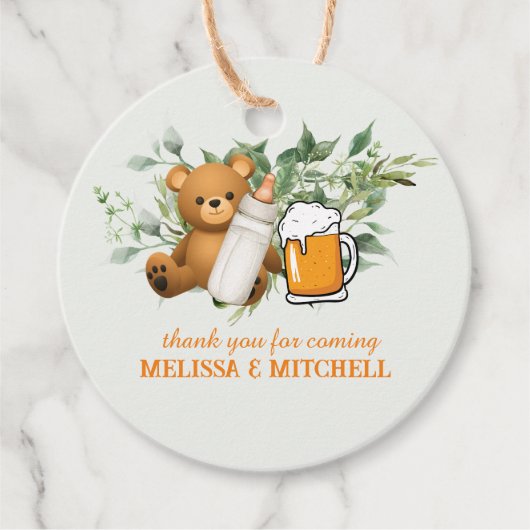 ベビーが君のメッセージカード感謝していを醸造している フェイバータグ (正面)