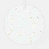 ベビーが妊娠ベビーに到着する前の最後のクリスマス メタルオーナメント (裏面)