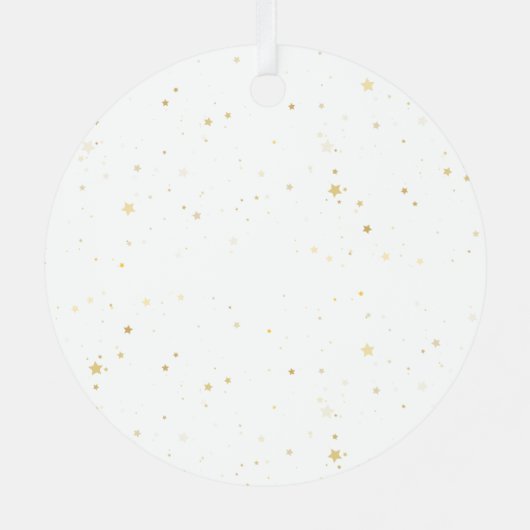 ベビーが妊娠ベビーに到着する前の最後のクリスマス メタルオーナメント (裏面)