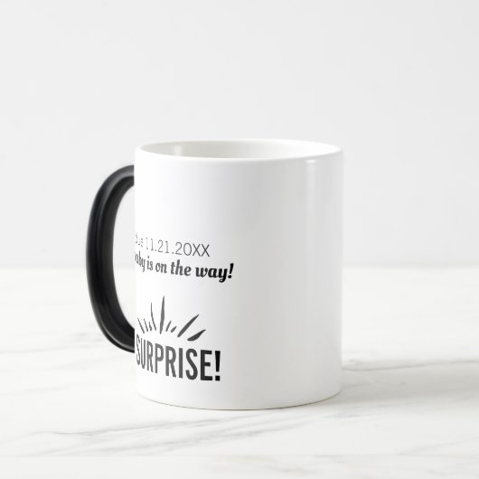 ベビーが妊娠発表の途中だ モーフィングマグカップ (正面左)
