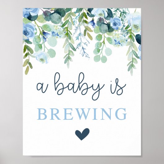 ベビーが少年のサインを醸造している ポスター (正面)