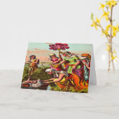 ベビーが川でモーゼを鳴らすグリーティングカード2 カード (黄色い花)