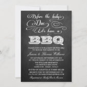 ベビーが来る前にバーベキューしよう！ 招待状 (正面)