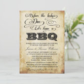 ベビーが来る前にバーベキューしよう！ 招待状 (スタンド正面)