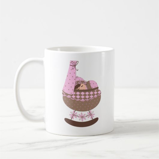 "ベビーが生まれる従ってとき祖母"のマグはです コーヒーマグカップ (左)