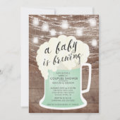 ベビーが生まれる！ ニュートラルなベビーシャワーの招待状 招待状 (正面)