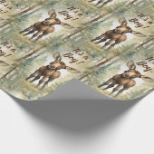 ベビーが男の子の赤ちゃんのシャワーをムース ラッピングペーパー (角)