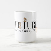 ベビーが祖父母の未来を明らかにする コーヒーマグカップ (中央)