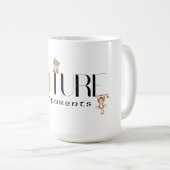 ベビーが祖父母の未来を明らかにする コーヒーマグカップ (正面右)