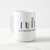 ベビーが祖父母の未来を明らかにする コーヒーマグカップ (正面左)