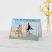 ベビーが第一歩を踏み出した カード (黄色い花)