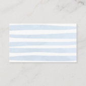 ベビーが紅茶おむつラッフルブルーベビーシャワーを醸造している エンクロージャーカード (裏面)