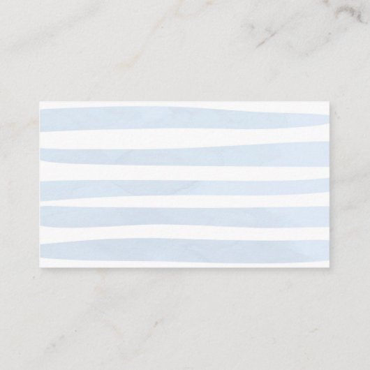 ベビーが紅茶おむつラッフルブルーベビーシャワーを醸造している エンクロージャーカード (裏面)