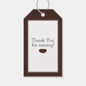 ベビーが紅茶パーティーの赤ちゃんシャワーを醸造している ギフトタグ (裏面)