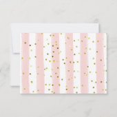 ベビーが紅茶パーティーの赤ちゃんシャワーを醸造している サンキューカード (裏面)