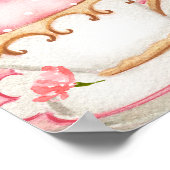 ベビーが紅茶パーティーの赤ちゃんシャワーを醸造している ポスター (角)