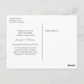 ベビーが紅茶パーティーの赤ちゃんシャワーを醸造している ポストカード (裏面)