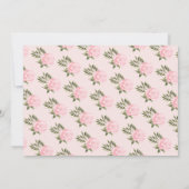 ベビーが紅茶パーティーの赤ちゃんシャワーを醸造している 招待状 (裏面)